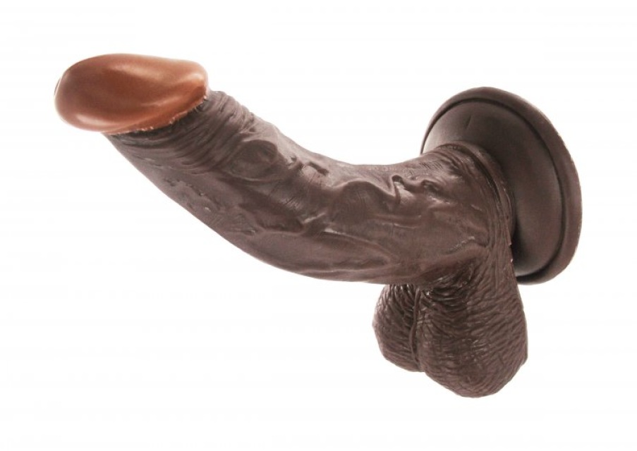 Afro American 6.5 Inch Whopper with Balls Big Black Cock Dildo Veiny Veined REAL BBC AC380 Free USA Shipping Suction Cup Strap On Dildo photo photo